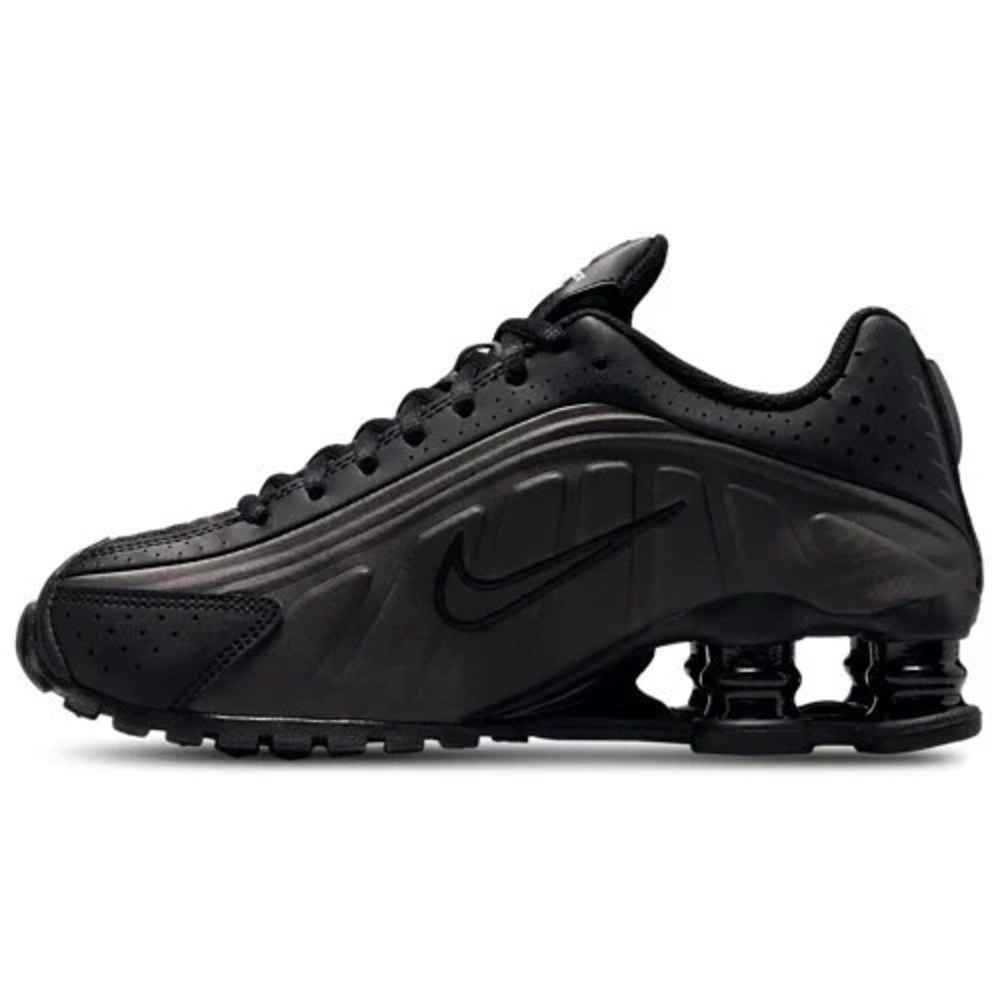Big Kids Size 5Y Nike Shox R4 GS Running Shoes Black Black CW2626-003 NEW
